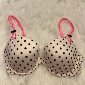VICTORIA’S SECRET I Sexy Little Things Bra Demi Underwire Pink Black White 34DD